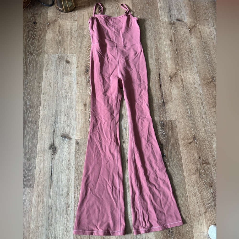 Wilfred Free Pink Divinity Kick Flare Jumpsuit Size S